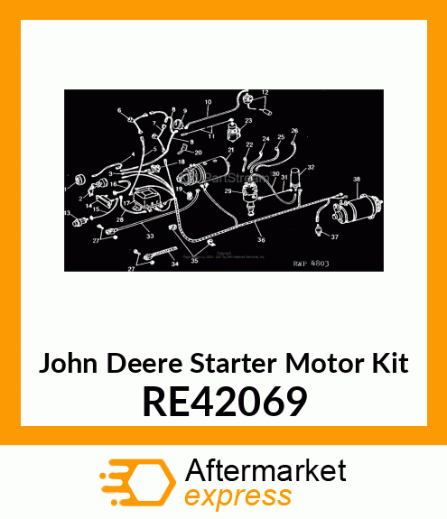 STARTER MOTOR KIT, NEUTRAL START SW RE42069