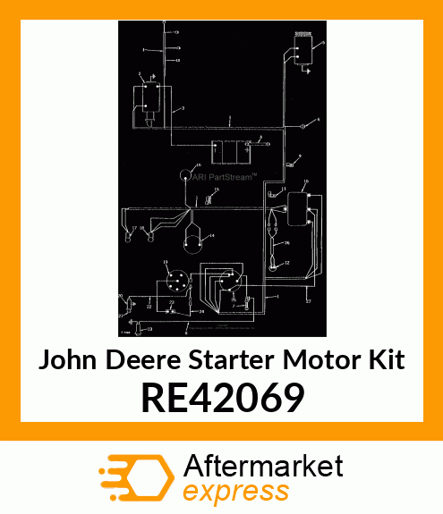 STARTER MOTOR KIT, NEUTRAL START SW RE42069