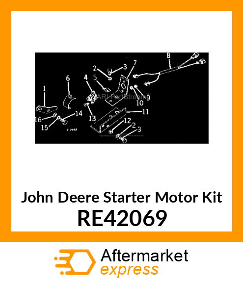 STARTER MOTOR KIT, NEUTRAL START SW RE42069