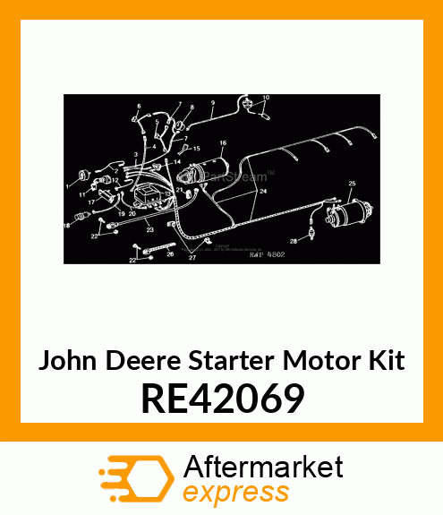 STARTER MOTOR KIT, NEUTRAL START SW RE42069