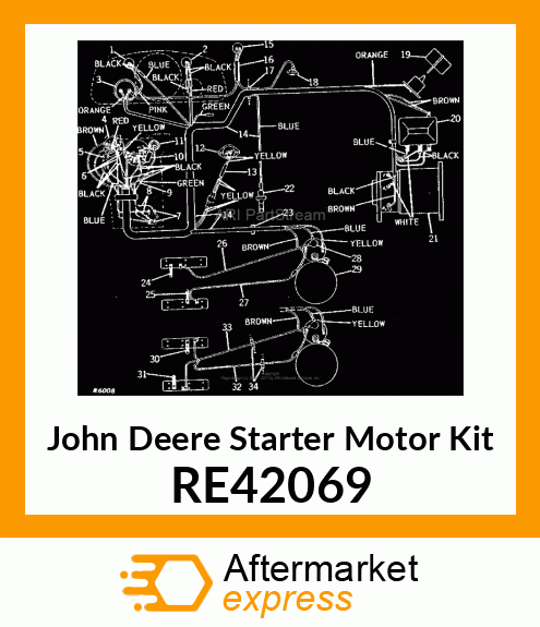 STARTER MOTOR KIT, NEUTRAL START SW RE42069