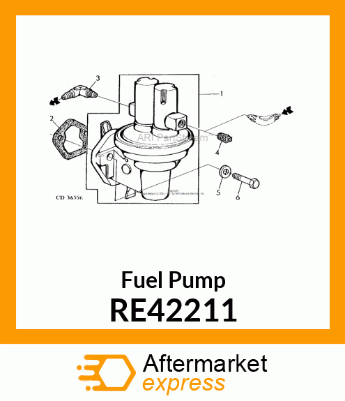 PUMP FUEL TRANSFER,HOR.OUTLET RE42211