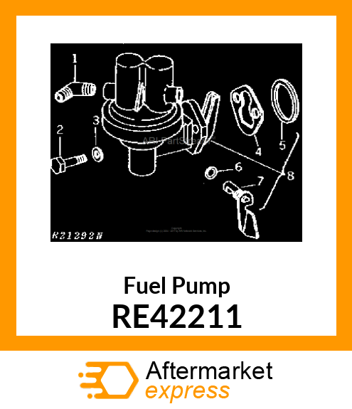 PUMP FUEL TRANSFER,HOR.OUTLET RE42211