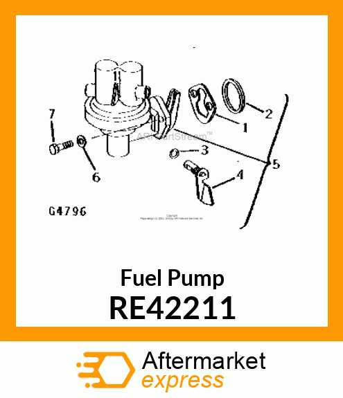 PUMP FUEL TRANSFER,HOR.OUTLET RE42211