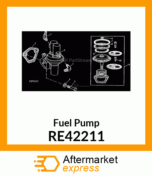 PUMP FUEL TRANSFER,HOR.OUTLET RE42211