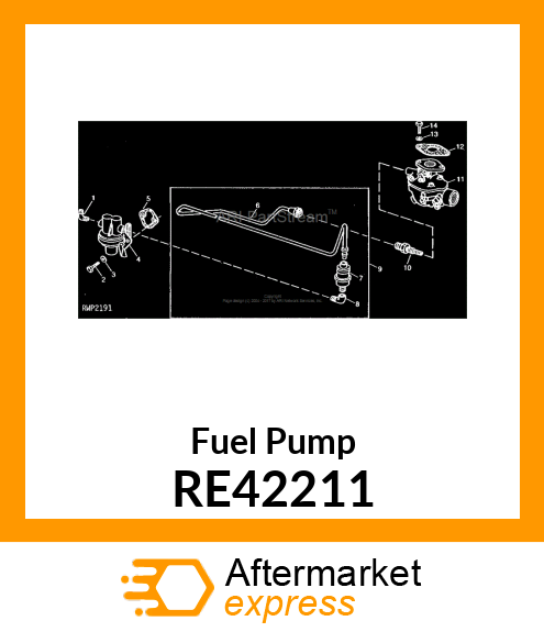 PUMP FUEL TRANSFER,HOR.OUTLET RE42211