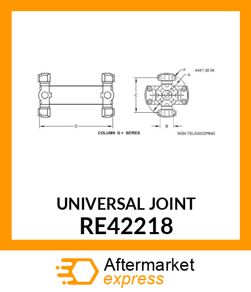 JOINT, 5C DOUBLE UNIVERSAL RE42218