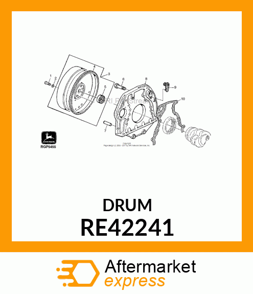 FLYWHEEL ASSEMBLY RE42241