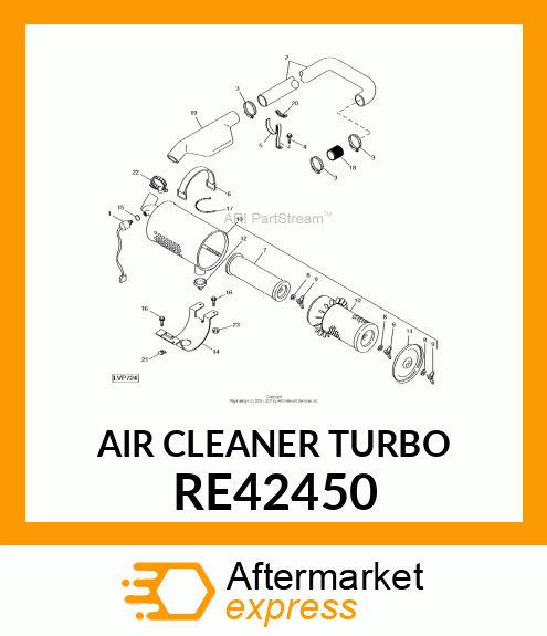 AIR CLEANER TURBO RE42450