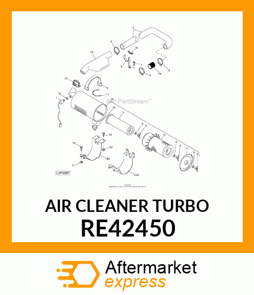 AIR CLEANER TURBO RE42450