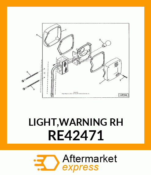 LIGHT,WARNING RH RE42471