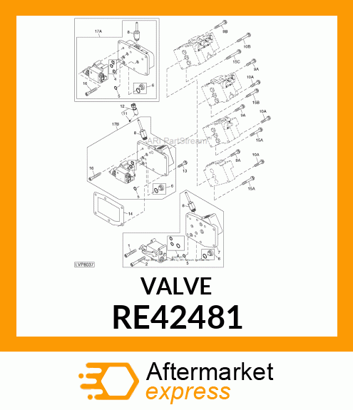 VALVE, LOWERING RATE ASSEMBLY RE42481