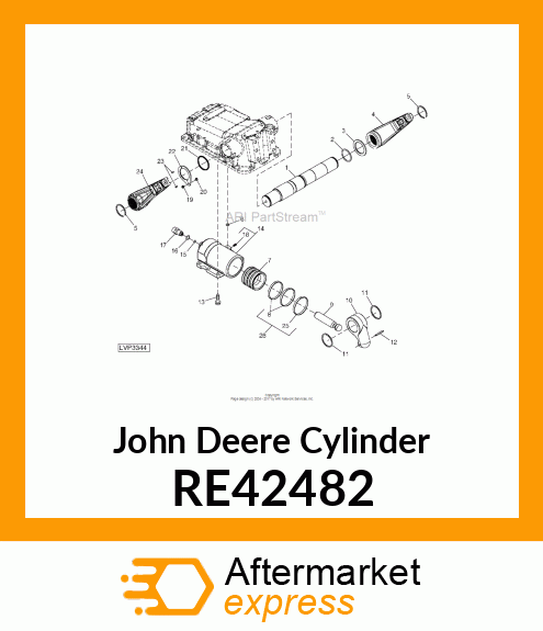 CYLINDER, CYLINDER, W/PLUG RE42482