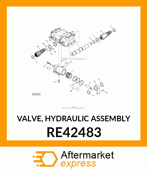 VALVE, HYDRAULIC ASSEMBLY RE42483