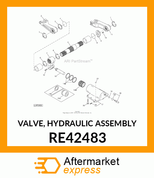 VALVE, HYDRAULIC ASSEMBLY RE42483