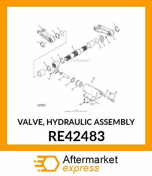 VALVE, HYDRAULIC ASSEMBLY RE42483