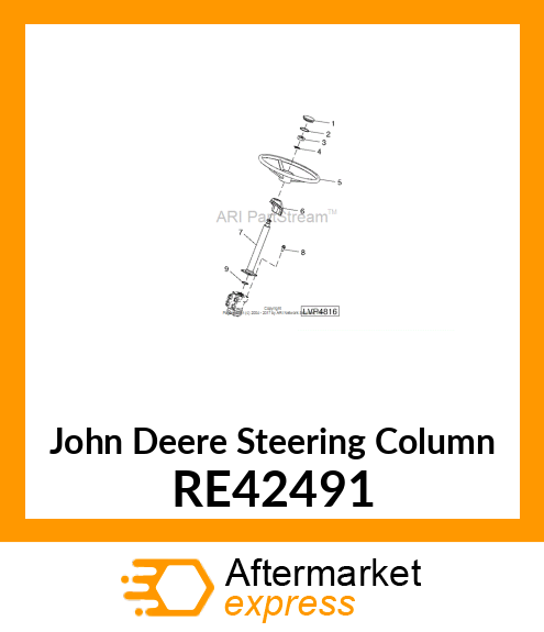 COLUMN, STEERING RE42491