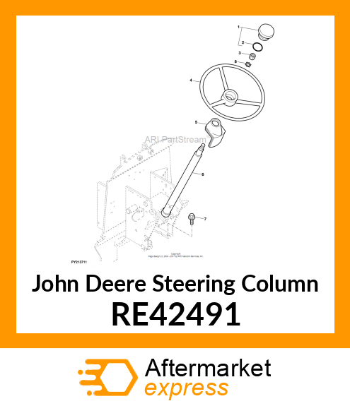 COLUMN, STEERING RE42491