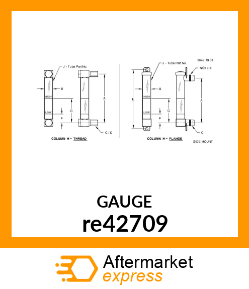 GAUGE, SIGHT re42709