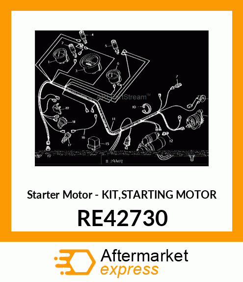 Starter Motor - KIT,STARTING MOTOR RE42730