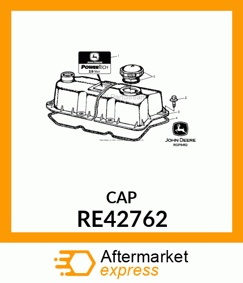 FILLER CAP, OIL FILLER RE42762