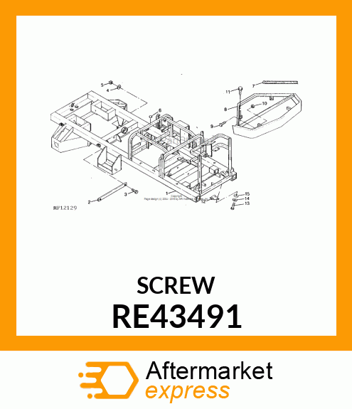 SCREW, SPECIAL TAPPING RE43491