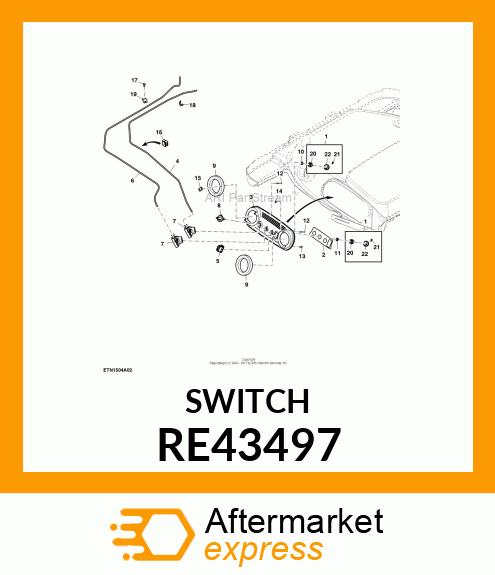 SWITCH, ROTARY RE43497