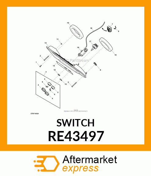 SWITCH, ROTARY RE43497