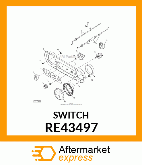 SWITCH, ROTARY RE43497