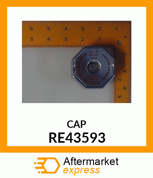 CAP, RADIATOR, 10 PSI RE43593