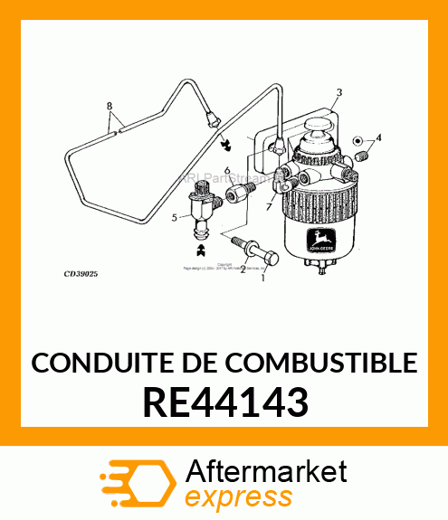 CONDUITE DE COMBUSTIBLE RE44143