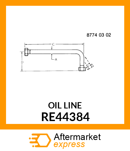 OIL LINE RE44384