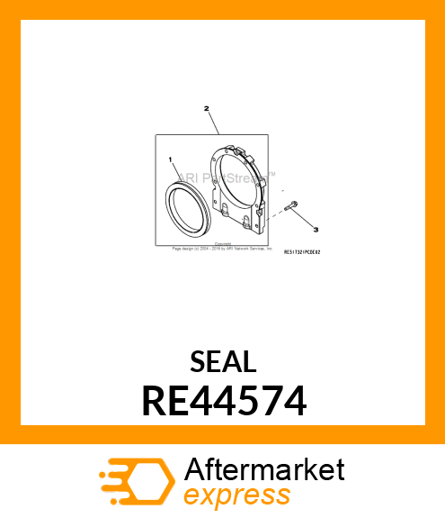 SEAL,REAR OIL ASY W/INSTRUCTION RE44574