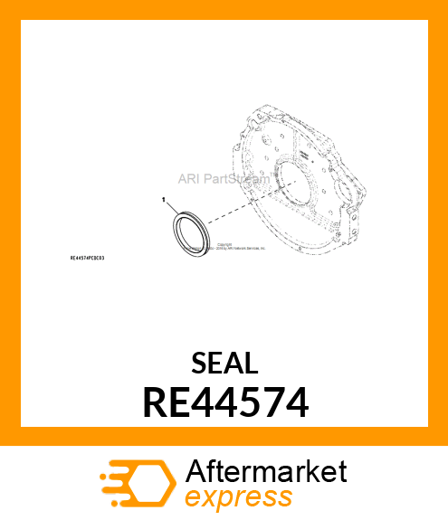 SEAL,REAR OIL ASY W/INSTRUCTION RE44574