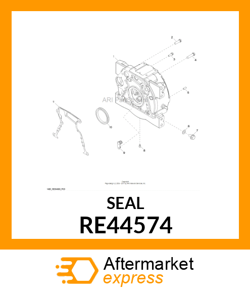 SEAL,REAR OIL ASY W/INSTRUCTION RE44574