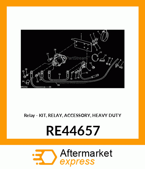 Relay - KIT, RELAY, ACCESSORY, HEAVY DUTY RE44657