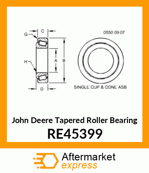 TAPERED ROLLER BEARING RE45399
