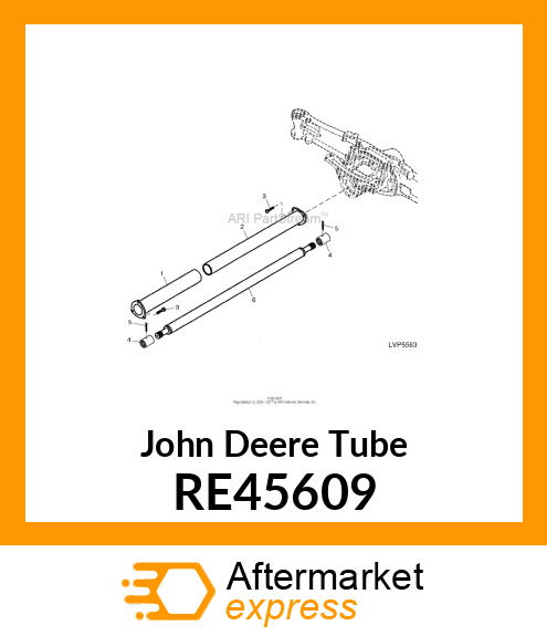 TUBE, REAR, ASSEMBLY RE45609