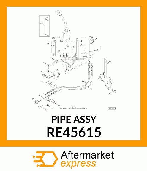 SUPPORT, JOYSTICK, ASSEMBLY RE45615