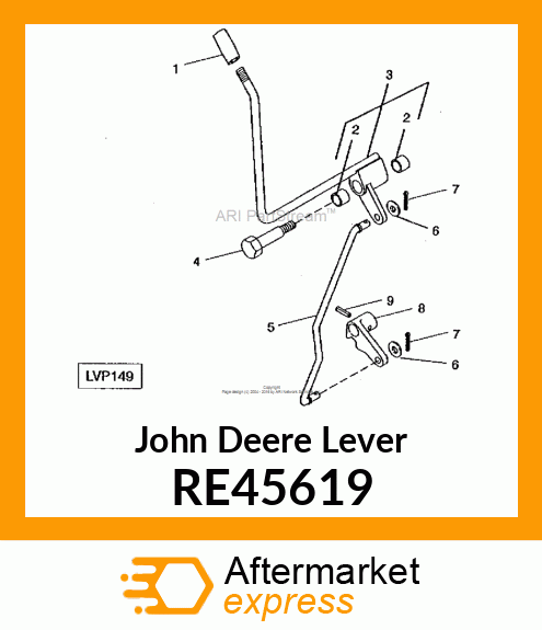 LEVER ASSEMBLY, MFWD RE45619