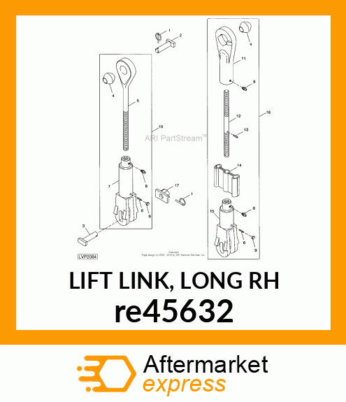 LIFT LINK, LONG RH re45632