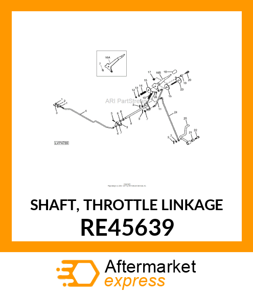 SHAFT, THROTTLE LINKAGE RE45639