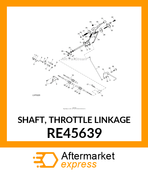 SHAFT, THROTTLE LINKAGE RE45639