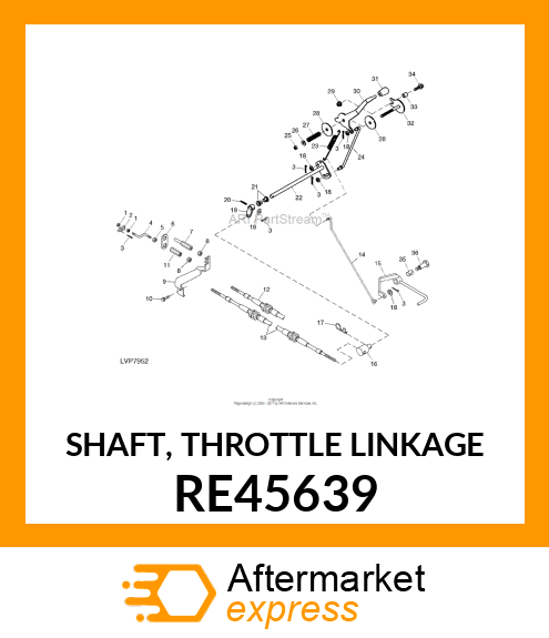 SHAFT, THROTTLE LINKAGE RE45639