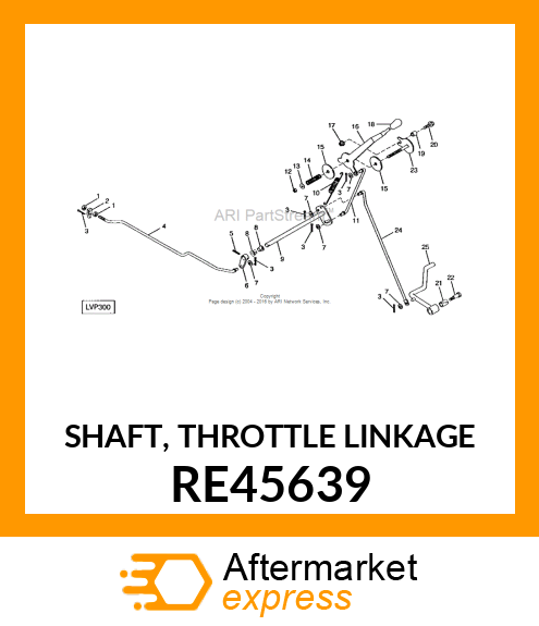 SHAFT, THROTTLE LINKAGE RE45639