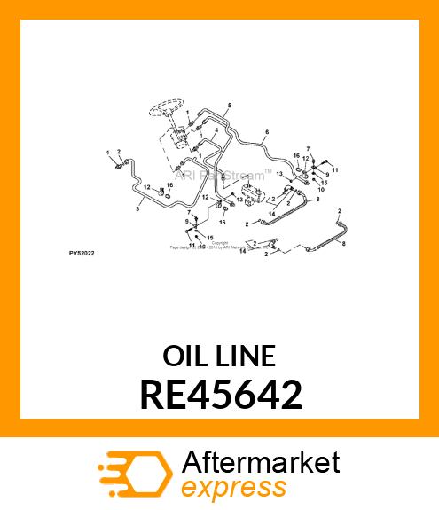 OIL LINE RE45642