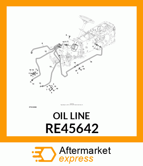 OIL LINE RE45642