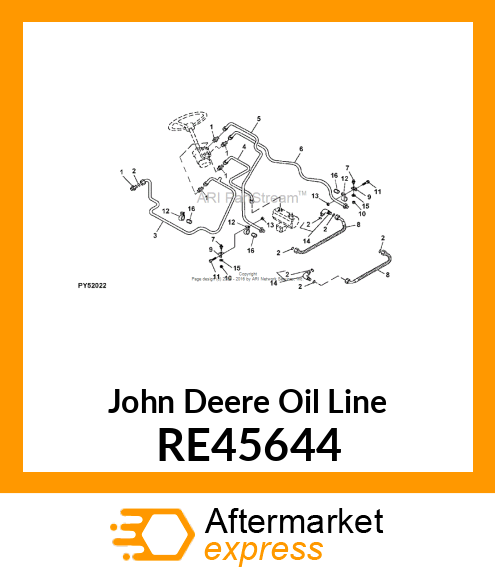 OIL LINE RE45644