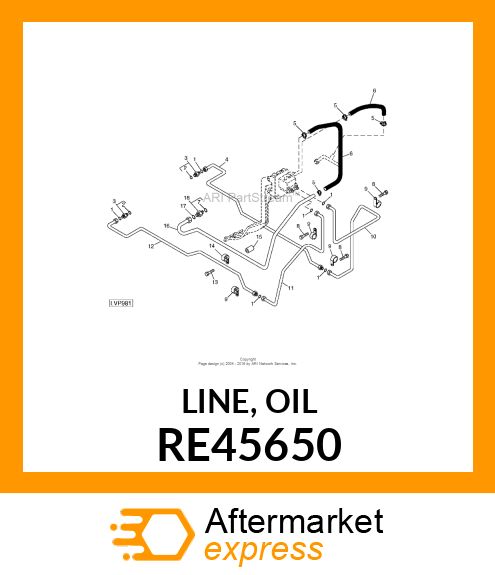 LINE, OIL RE45650