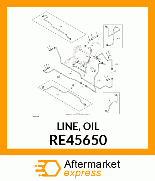 LINE, OIL RE45650